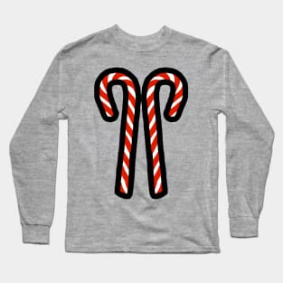 Two Candy Canes for Christmas Long Sleeve T-Shirt